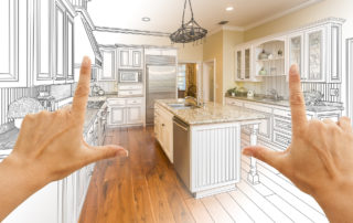 fingers framing an ideal kitchen