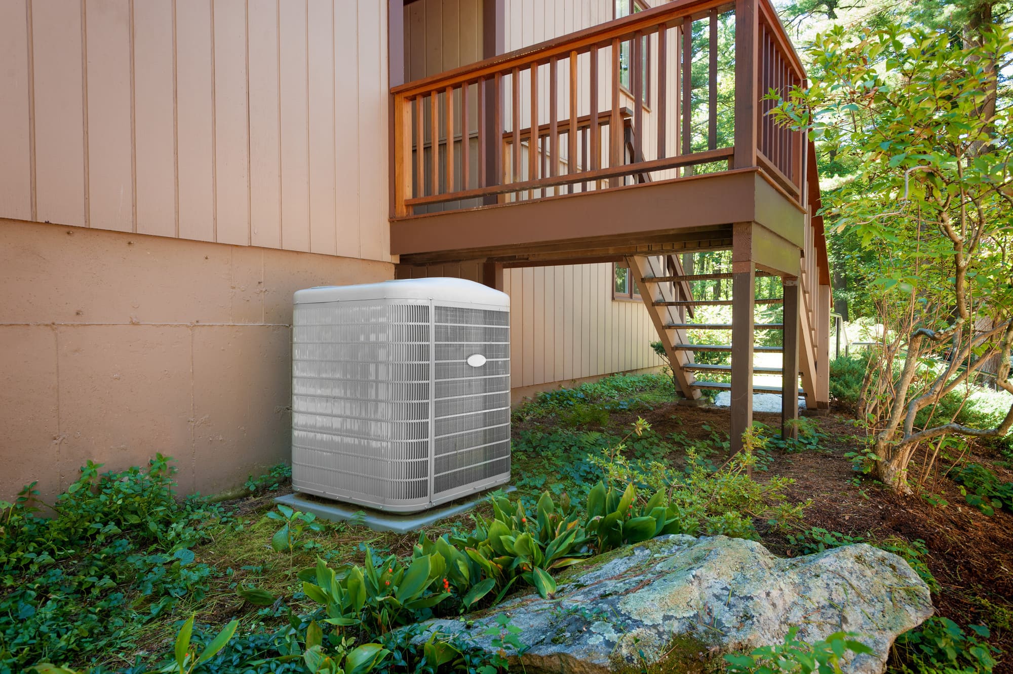 an outdoor hvac unit