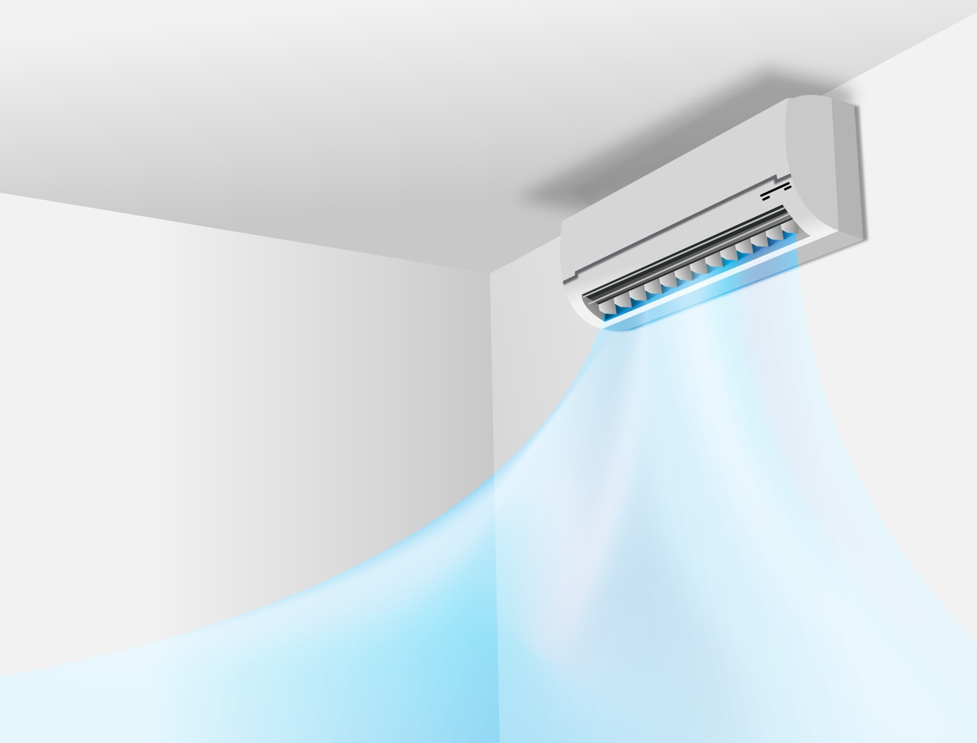 an hvac unit blowing air
